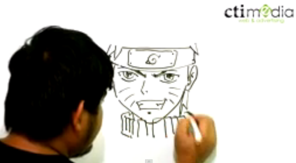 How To Draw Naruto – Enald Performs his whiteboard Animation skills.